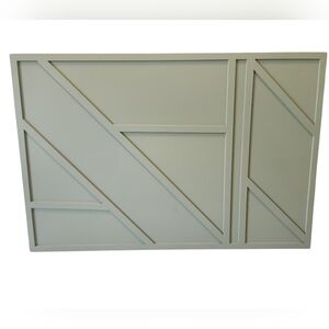 Geometric Panel Wall Art Sage Green